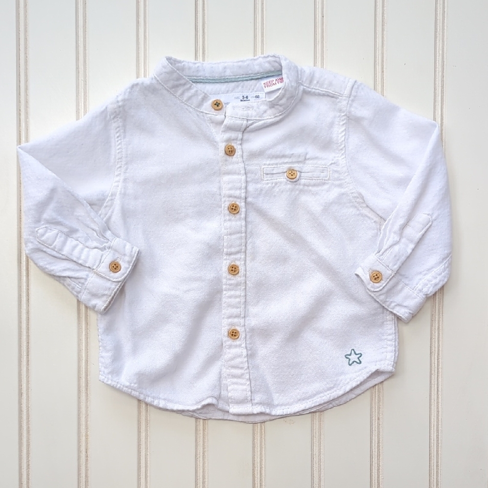Flaw Zara White Kids Button-Down Shirt